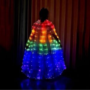LED Light-Up Rainbow Cape